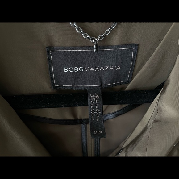 BCBGMaxAzria Olive Green Hooded Utility Jacket - Picture 8 of 10
